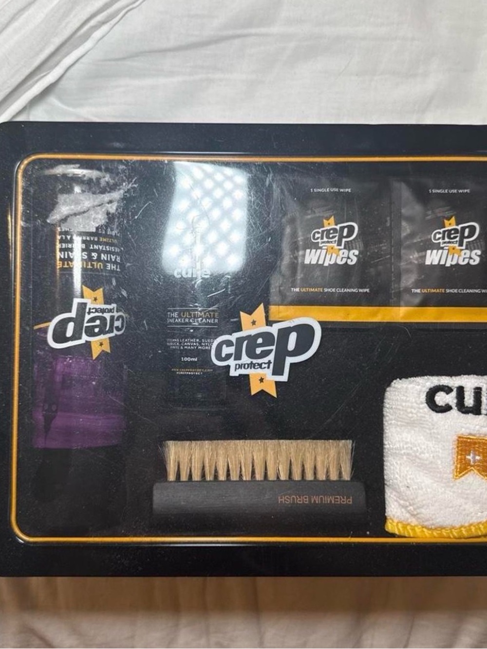 Shoe Care Set - Black and Yellow